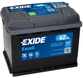Стартерная аккумуляторная батарея excell EXIDE EB620